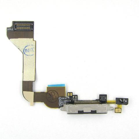Шлейф Шлейф iPhone 4G для зарядки black Шлейф iPhone 4G для зарядки black
