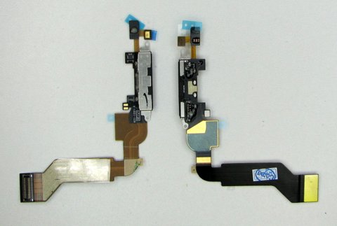 Шлейф Шлейф iPhone 4S для зарядки black Шлейф iPhone 4S для зарядки black