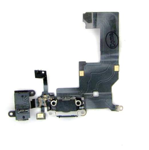 Шлейф Шлейф iPhone 5 заряд.+ наушн.+ микроф. black original Шлейф iPhone 5 заряд.+ наушн.+ микроф. black original