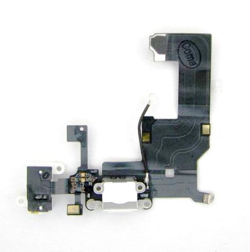 Шлейф Шлейф iPhone 5 заряд.+ наушн.+ микроф. white original Шлейф iPhone 5 заряд.+ наушн.+ микроф. white original