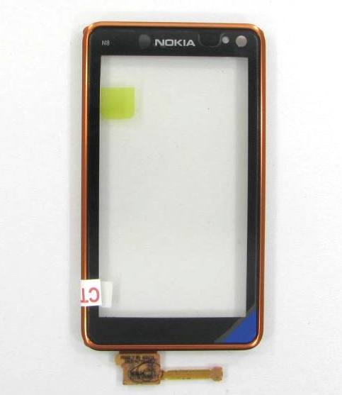 Сенсор Тачскрин Nokia N8-00 brown в рамке original Тачскрин Nokia N8-00 brown в рамке original