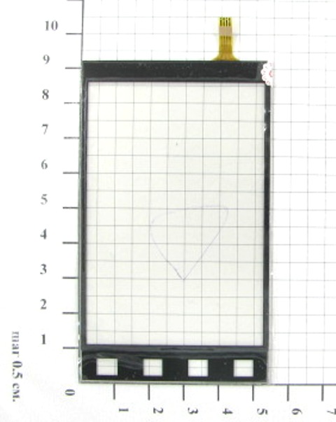 Сенсор Тачскрин China 90-52 flex 12 mm №155 Тачскрин China 90-52 flex 12 mm №155