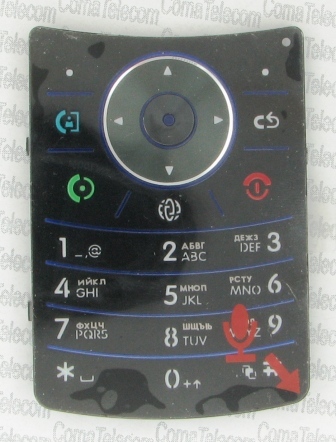 Клавиатура Клавиатура Motorola V9 black-blue + русс. Клавиатура Motorola V9 black-blue + русс.