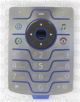 Клавиатура Клавиатура Motorola V3i blue + русс.