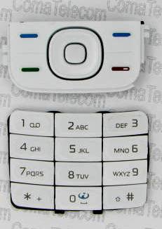 Клавиатура Клавиатура Nokia 5200 white Клавиатура Nokia 5200 white