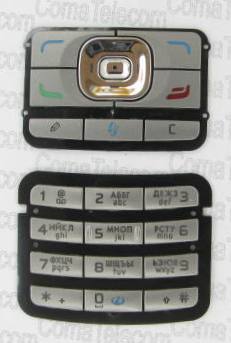 Клавиатура Клавиатура Nokia N71 silver + русс. Клавиатура Nokia N71 silver + русс.