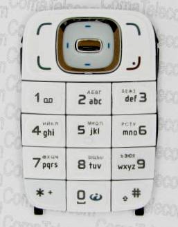 Клавиатура Клавиатура Nokia 6131 white + русс. Клавиатура Nokia 6131 white + русс.