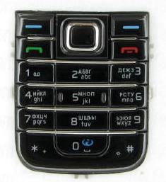 Клавиатура Клавиатура Nokia 6233 black + русс. Клавиатура Nokia 6233 black + русс.