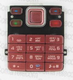 Клавиатура Клавиатура Nokia 6300 red + русс. Клавиатура Nokia 6300 red + русс.