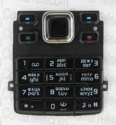 Клавиатура Клавиатура Nokia 6300 black + русс. Клавиатура Nokia 6300 black + русс.