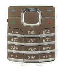 Клавиатура Клавиатура Nokia 6500C brown + русс. Клавиатура Nokia 6500C brown + русс.