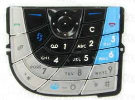 Клавиатура Клавиатура Nokia 7610 black-blue Клавиатура Nokia 7610 black-blue