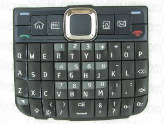 Клавиатура Клавиатура Nokia E63 black-blue Клавиатура Nokia E63 black-blue
