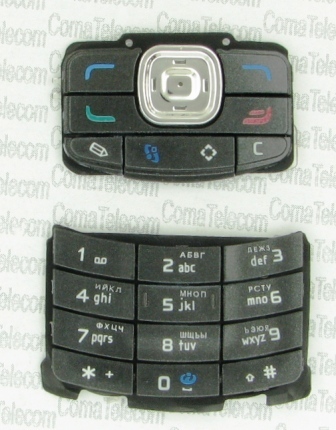 Клавиатура Клавиатура Nokia N80 black + русс. Клавиатура Nokia N80 black + русс.