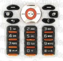 Клавиатура Клавиатура Sony Ericsson W880i black-orange Клавиатура Sony Ericsson W880i black-orange