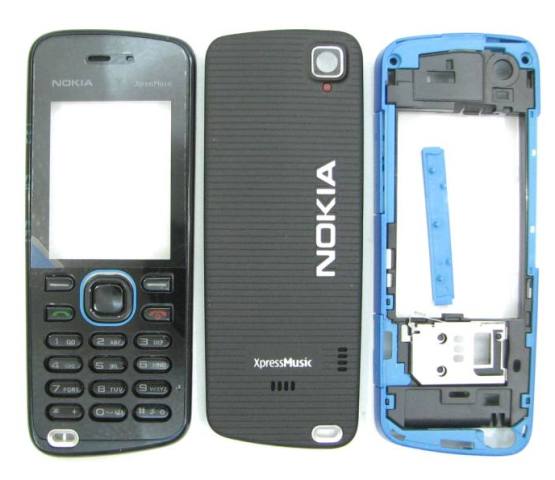 Корпус Корпус Nokia 5220 black-blue original Корпус Nokia 5220 black-blue original