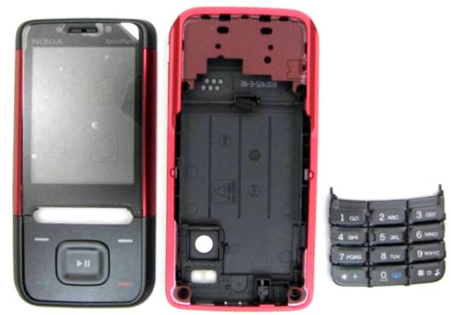 Корпус Корпус Nokia 5610 black-red original Корпус Nokia 5610 black-red original