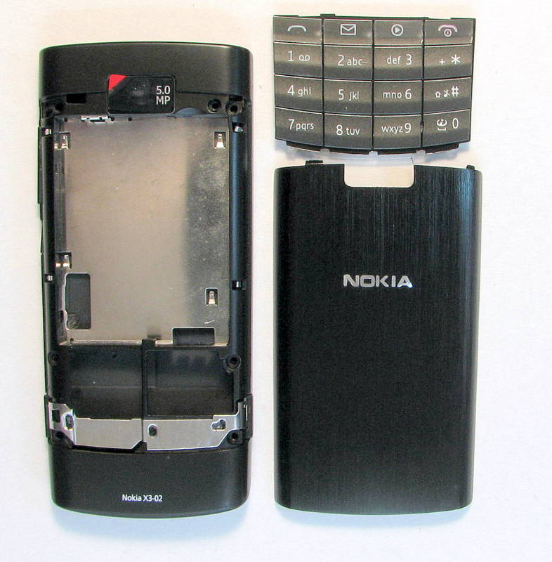 Корпус Корпус Nokia X3-02 black original Корпус Nokia X3-02 black original