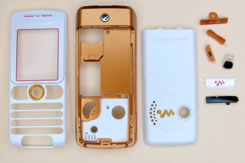 Корпус Корпус Sony Ericsson W200i white-orange original Корпус Sony Ericsson W200i white-orange original