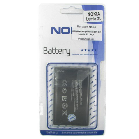 Батарея Аккумулятор Nokia BN-02 Lumia XL 2000mAh h/c Аккумулятор Nokia BN-02 Lumia XL 2000mAh h/c