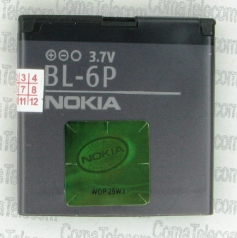Батарея Аккумулятор Nokia BL-6P 6500C / 7900 Аккумулятор Nokia BL-6P 6500C / 7900