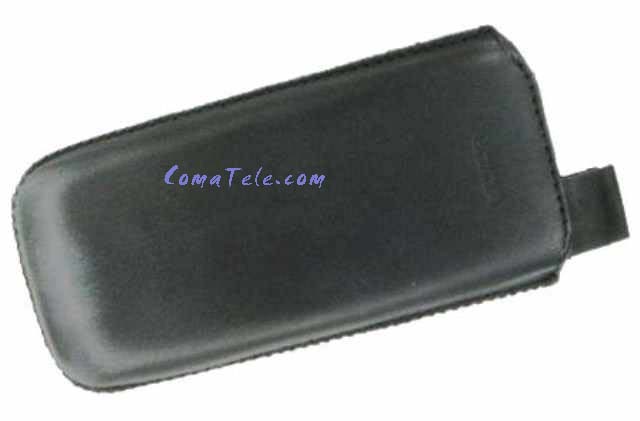 Чехол Чехол карман для Nokia 6300 black кожа натур. с тесьмой Чехол карман для Nokia 6300 black кожа натур. с тесьмой